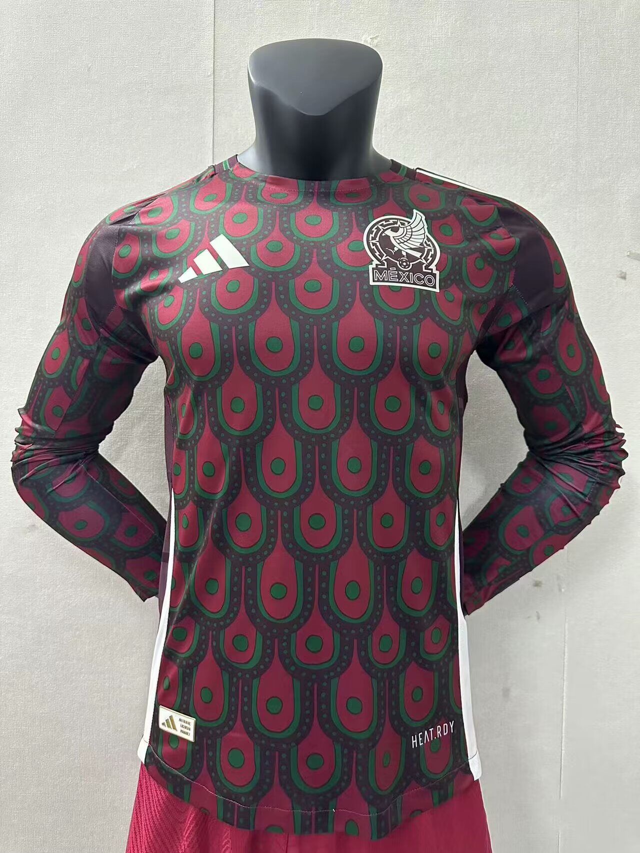 AAA Quality Mexico 2024 Home Long Soccer Jersey(Player)